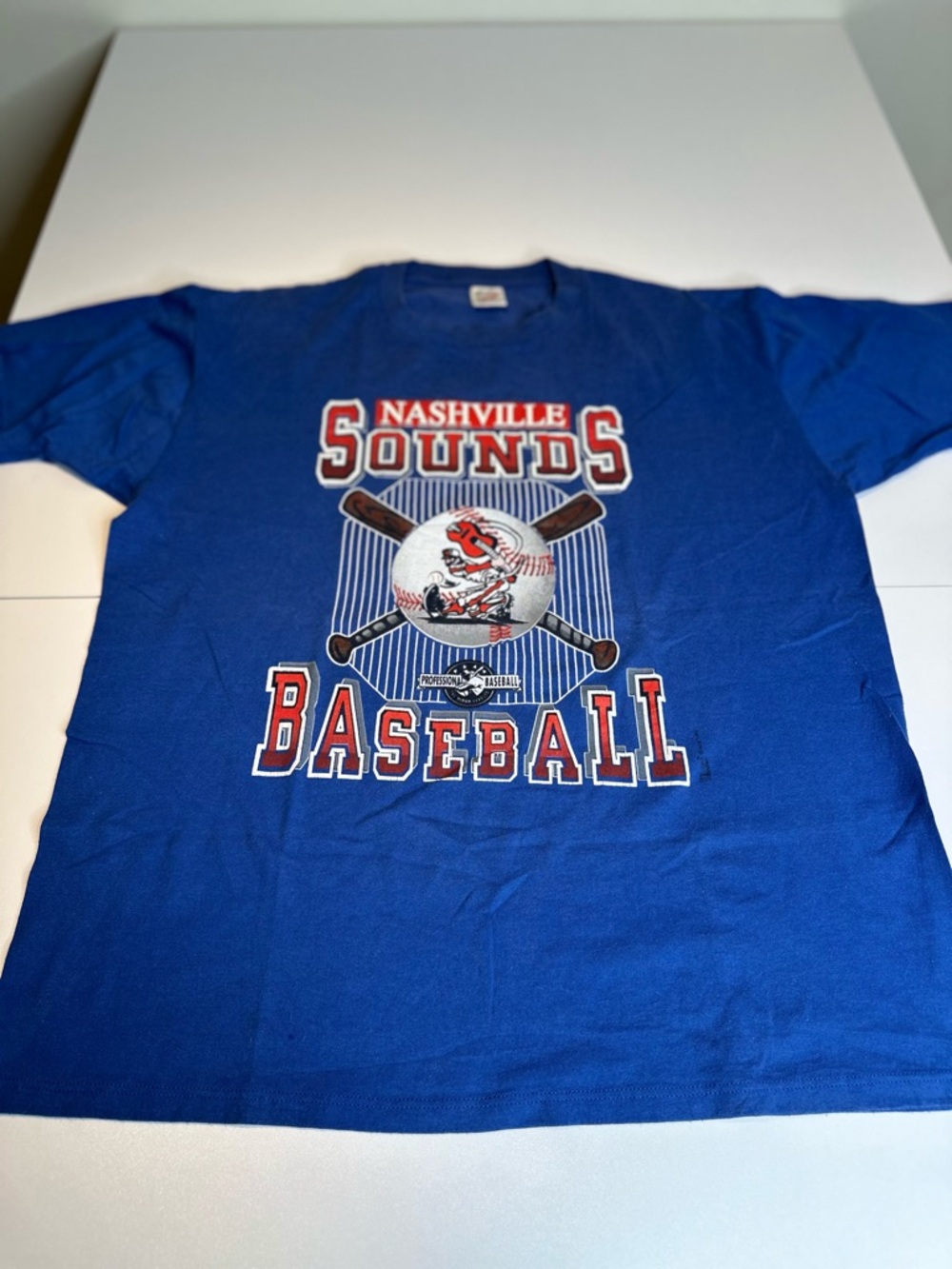 Jerzees Blue Crew Neck T‑Shirt
